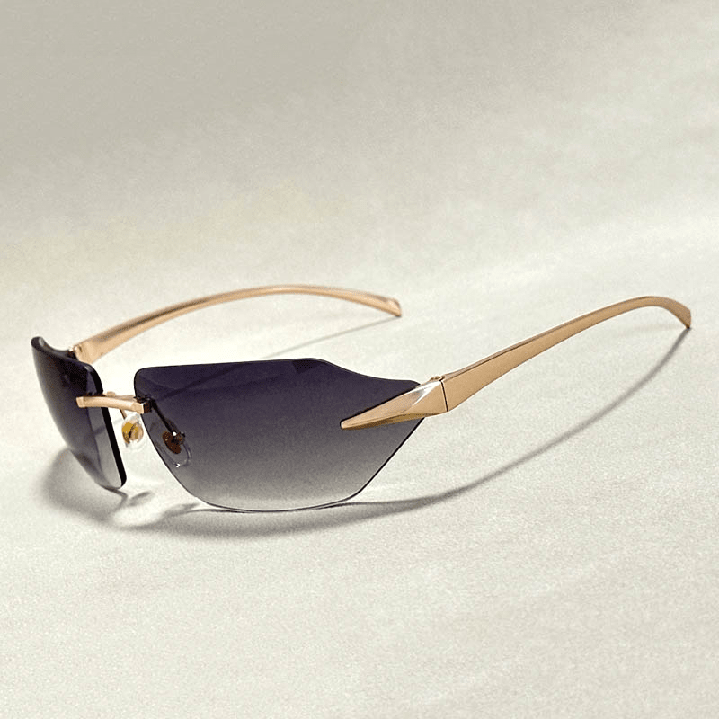 Golden Rimless Shades - York Miller