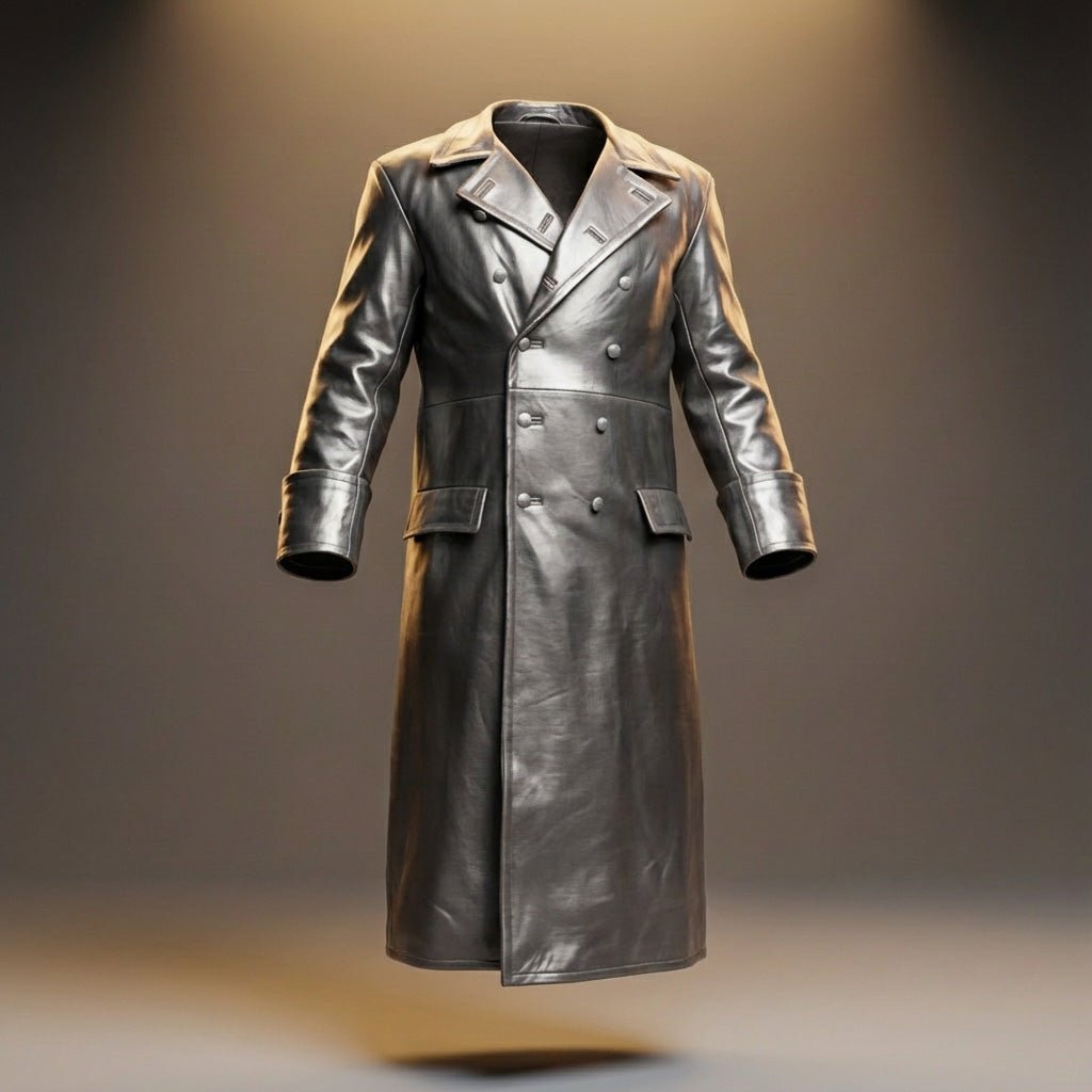 Otto Legacy Leather Overcoat - York Miller