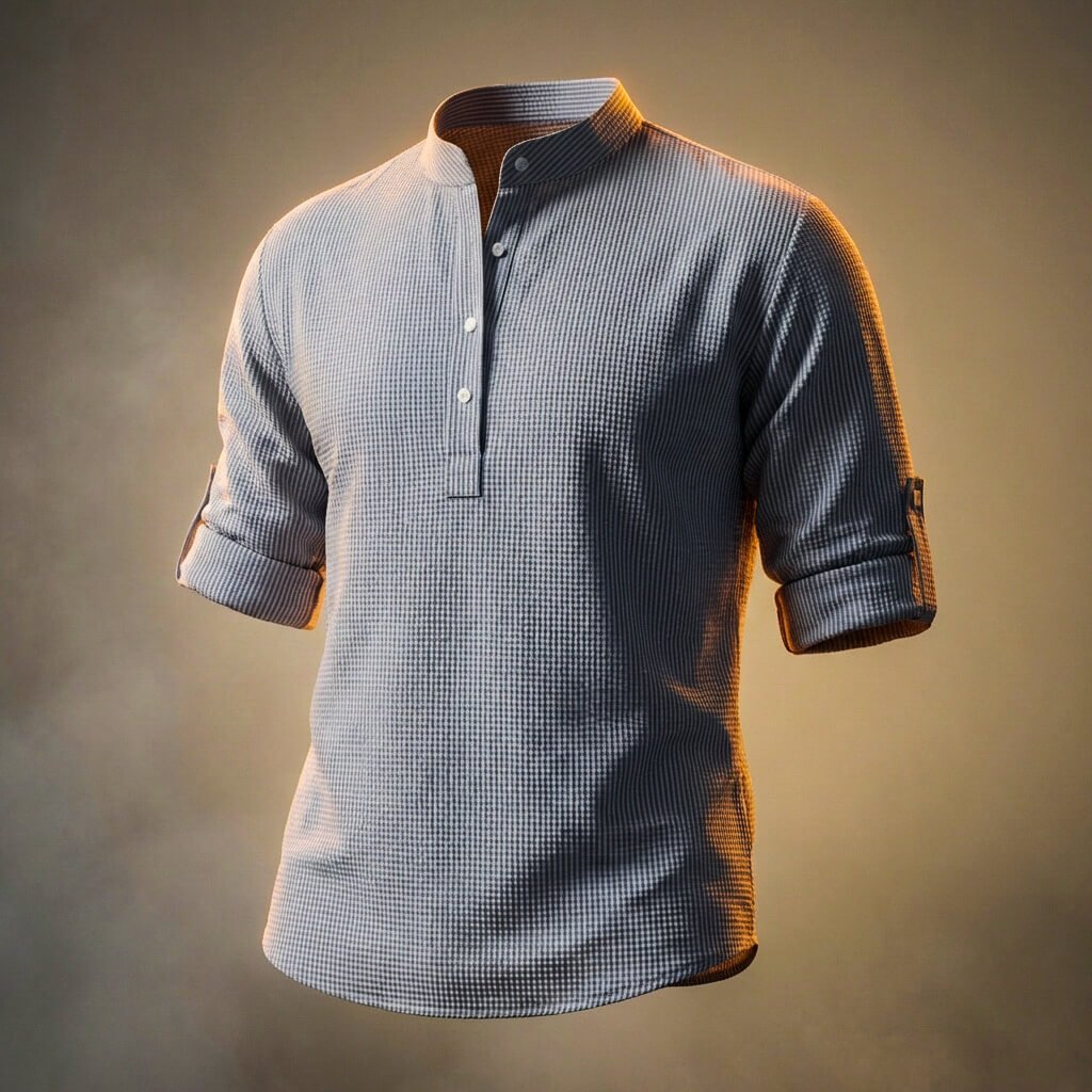 Luke Waffle Long Sleeve T-Shirt - York Miller