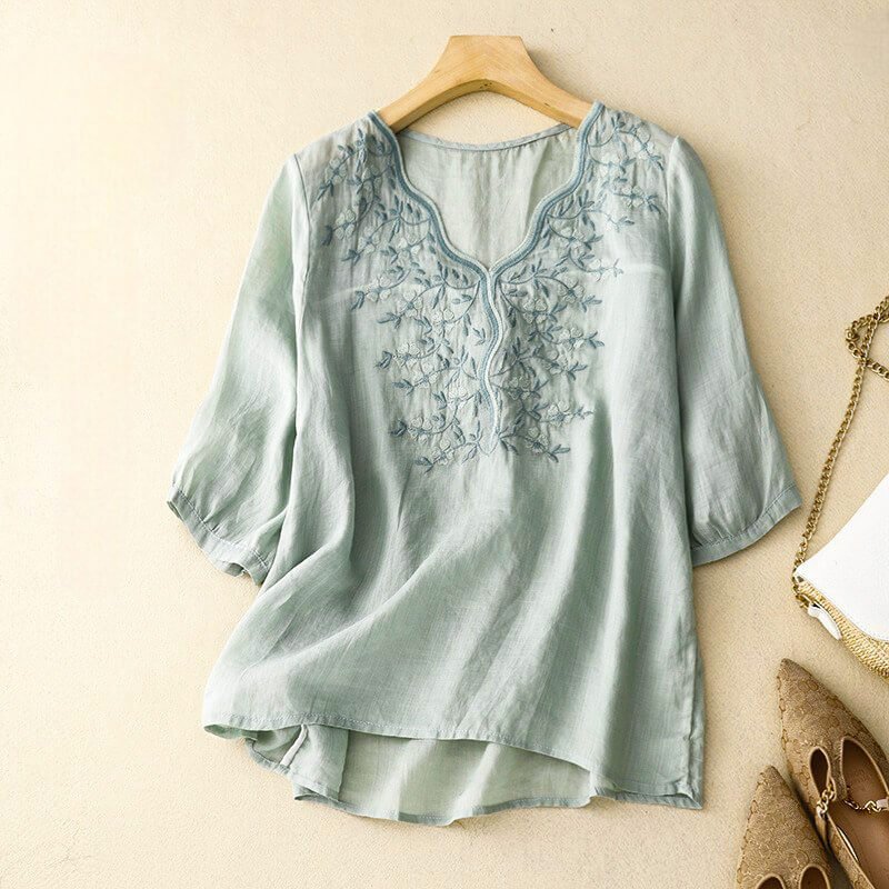 Iris Cotton-Linen Shirt - York Miller