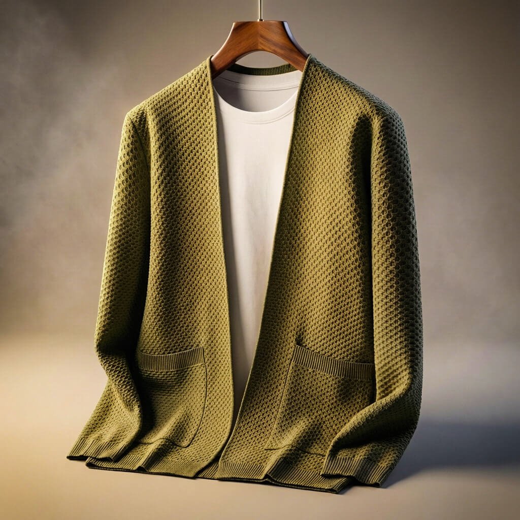 Alberto Honeycomb Knit Cardigan - York Miller