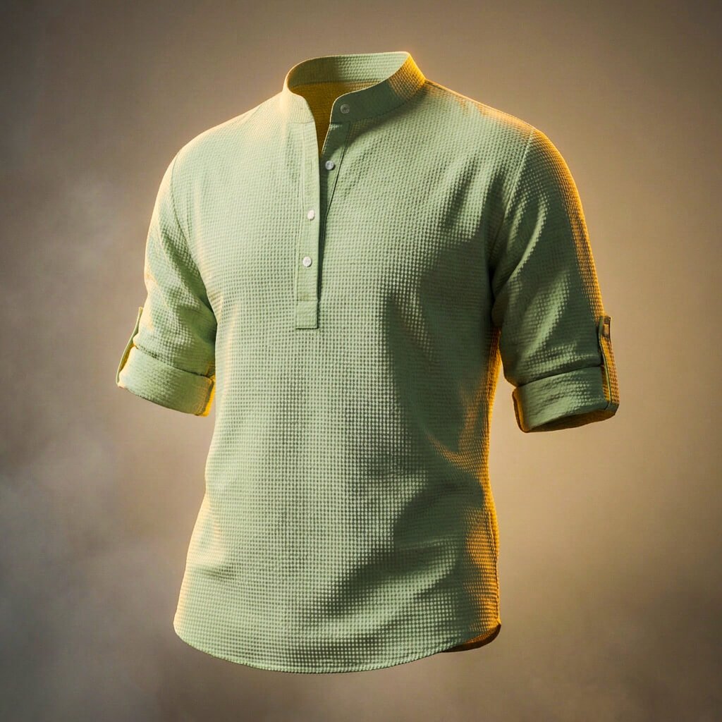 Luke Waffle Long Sleeve T-Shirt - York Miller