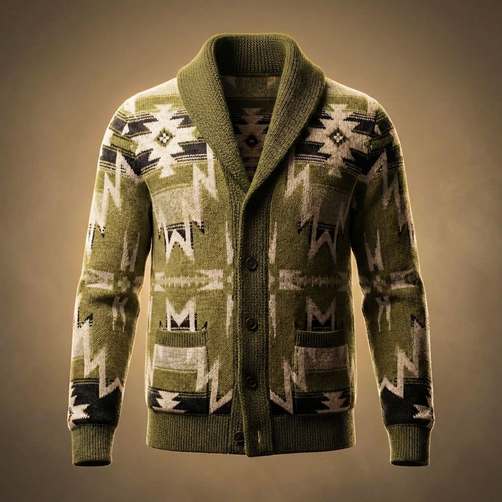Rhodes Knit Wool Cardigan - York Miller