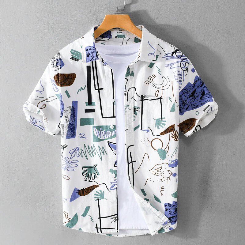 Picasso Abstract Cotton Shirt - York Miller
