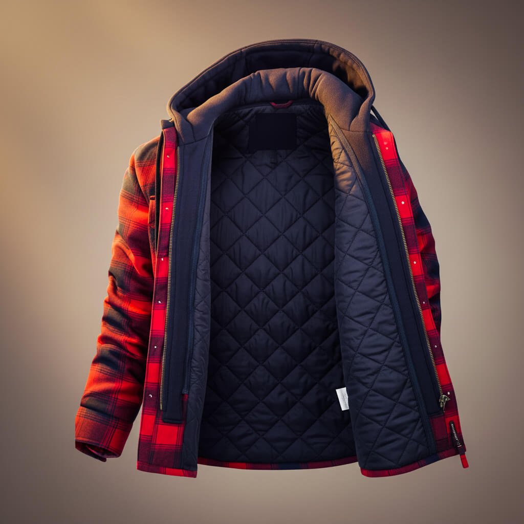 Sawyer Hooded Plaid Jacket - York Miller