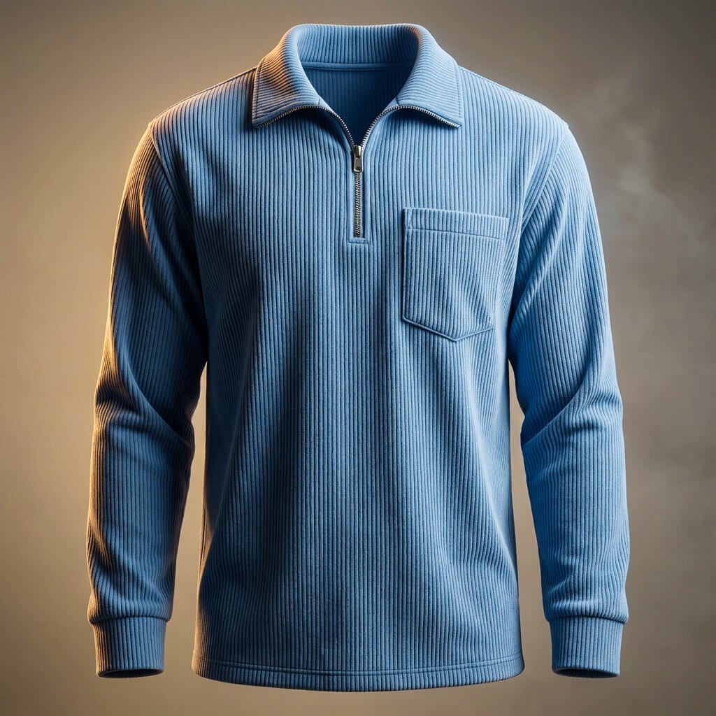 Adam Corduroy Long Sleeve Polo - York Miller