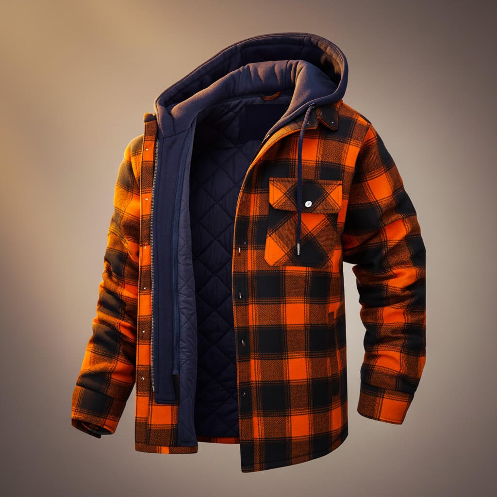 Sawyer Hooded Plaid Jacket - York Miller