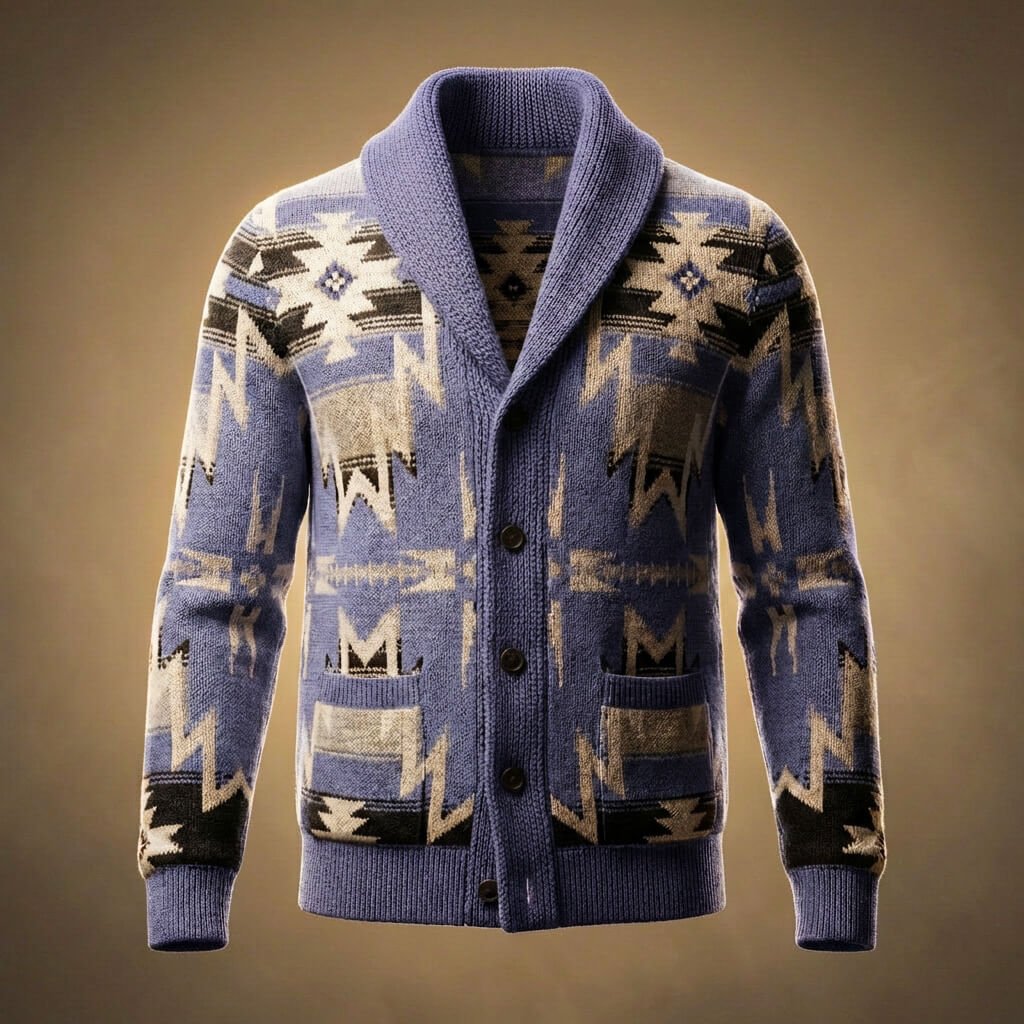 Rhodes Knit Wool Cardigan - York Miller