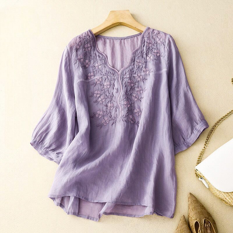 Iris Cotton-Linen Shirt - York Miller