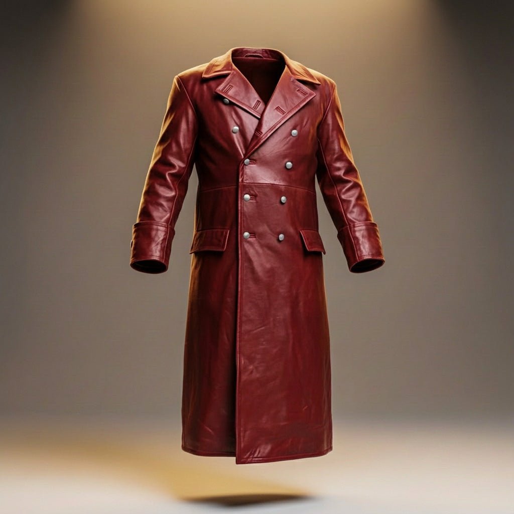 Otto Legacy Leather Overcoat - York Miller