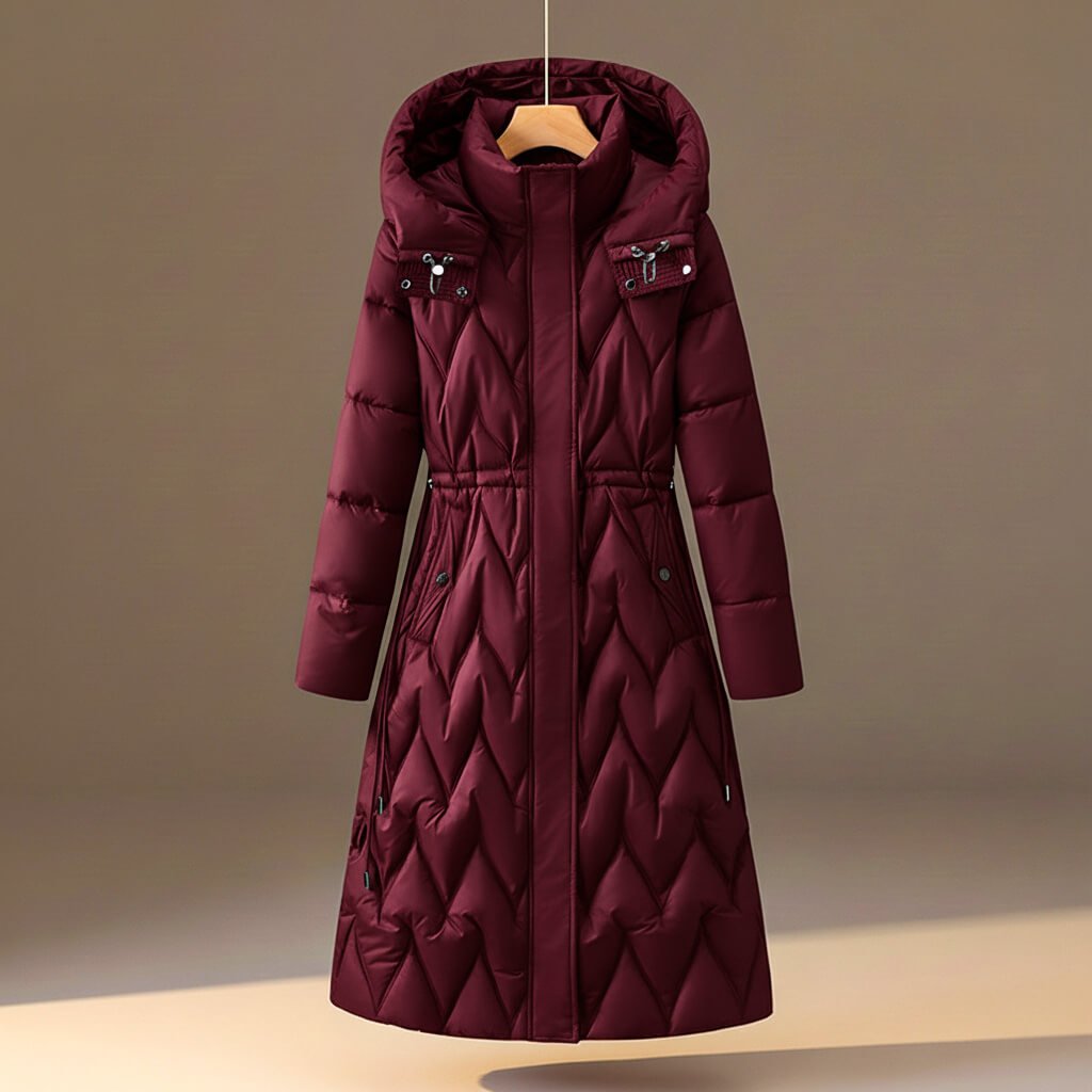 Chloe Quilted Hooded Coat - York Miller
