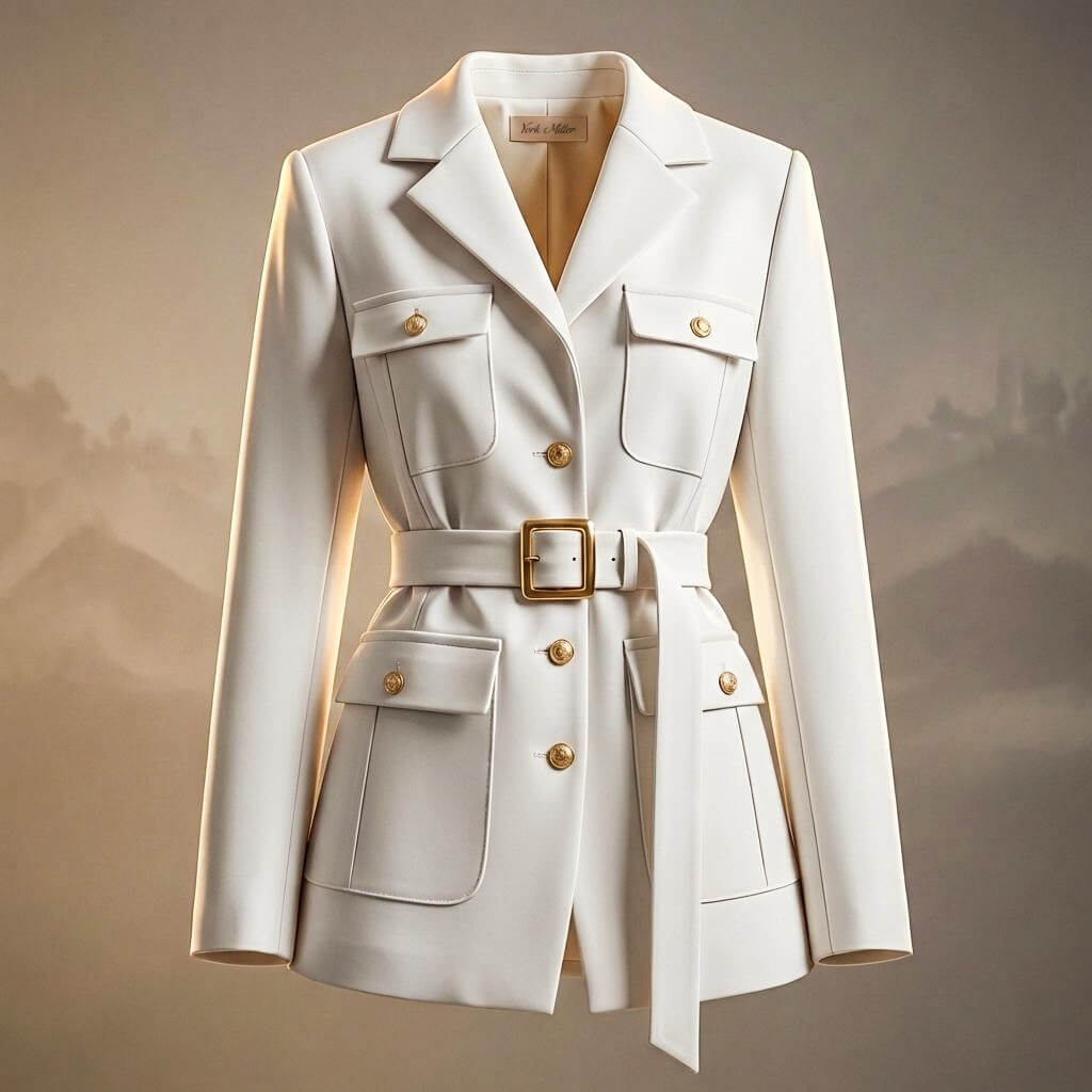 Julia Couture Belted Jacket
