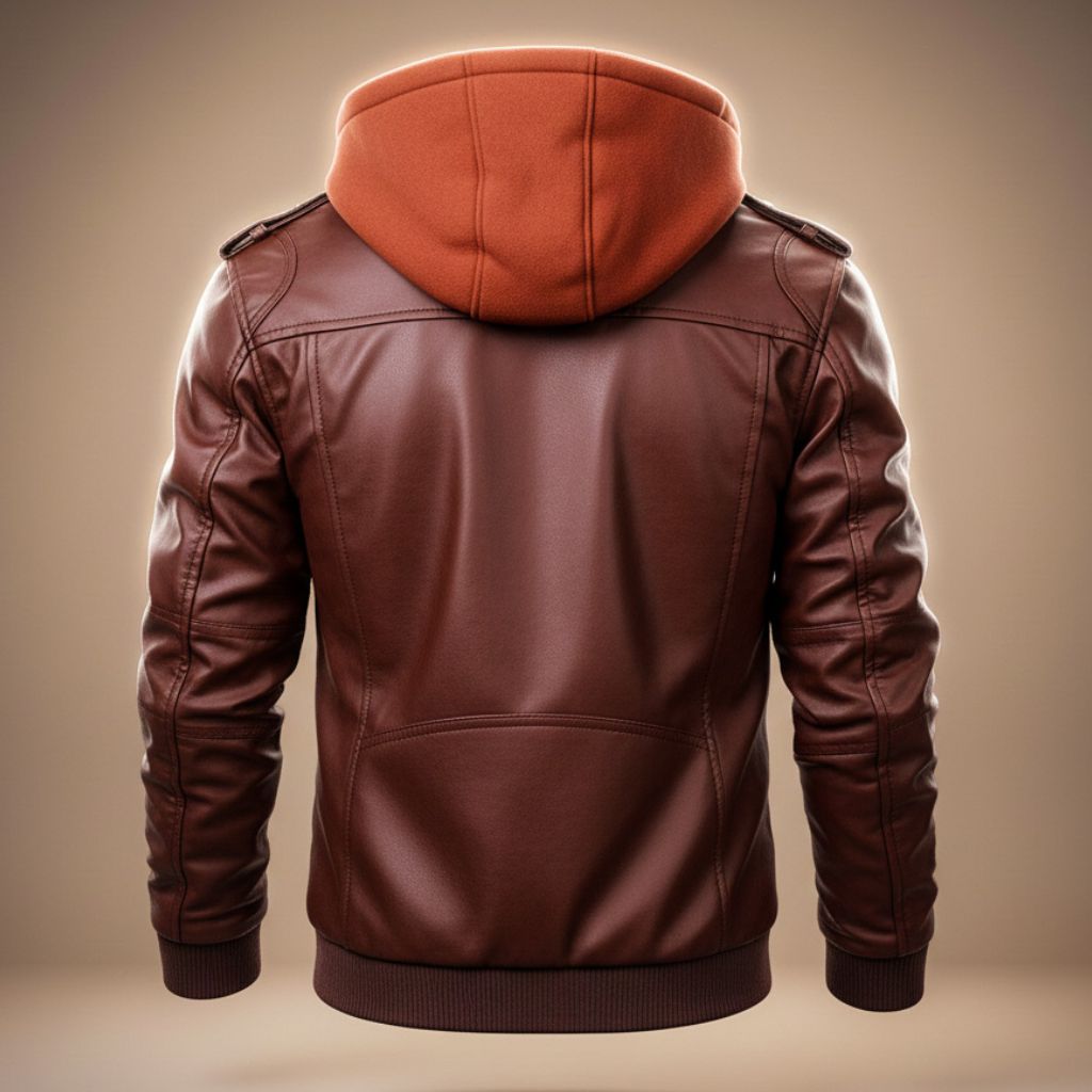 Robert Hooded Leather Jacket - York Miller