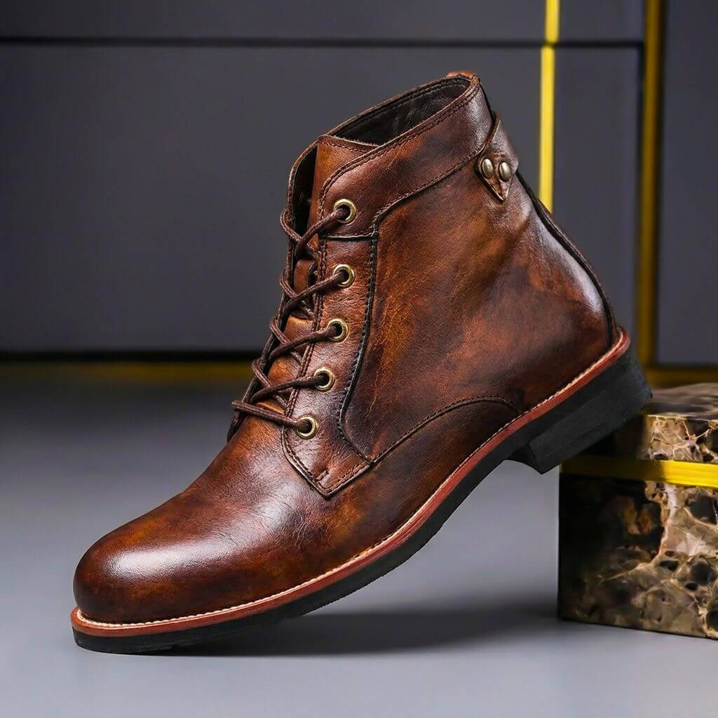 Royce Retro Leather Boots