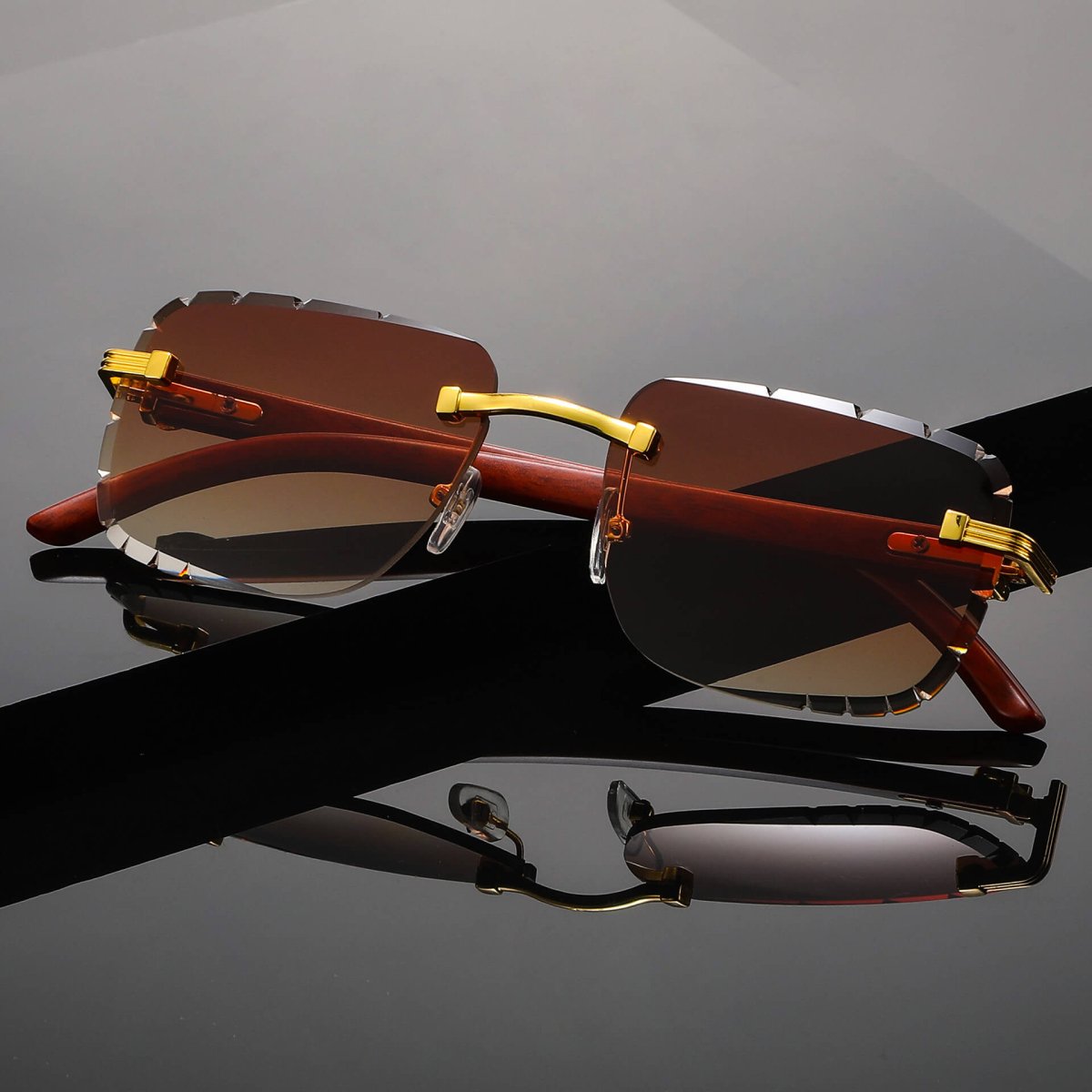 Napoli Rimless Retro Shades - York Miller