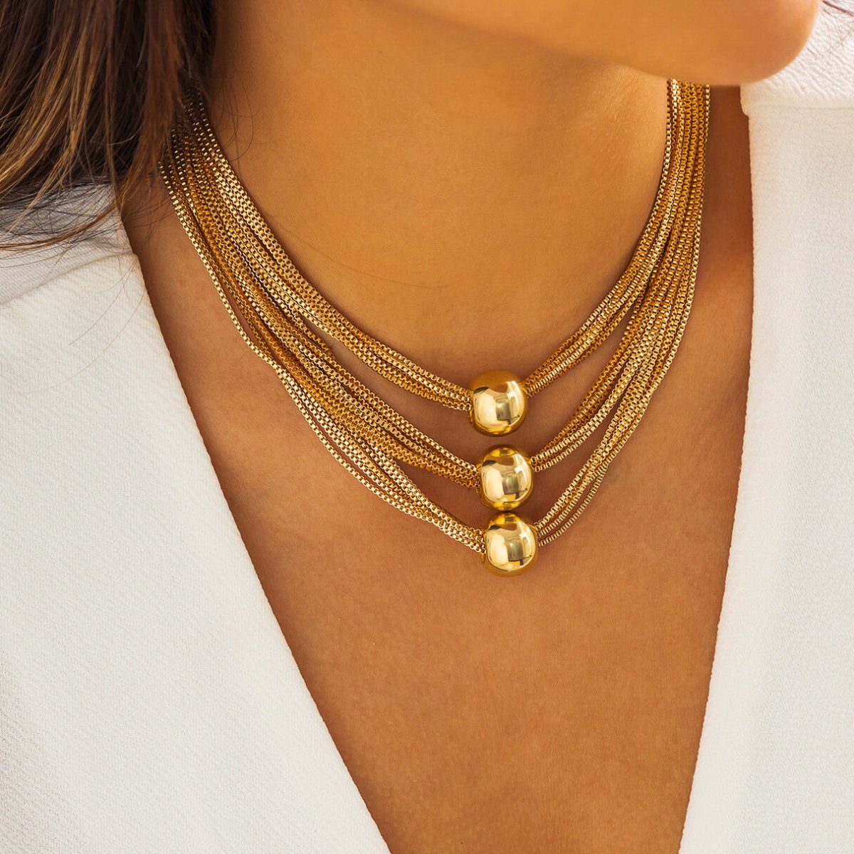 Aria Elegant Sphere Necklace - York Miller