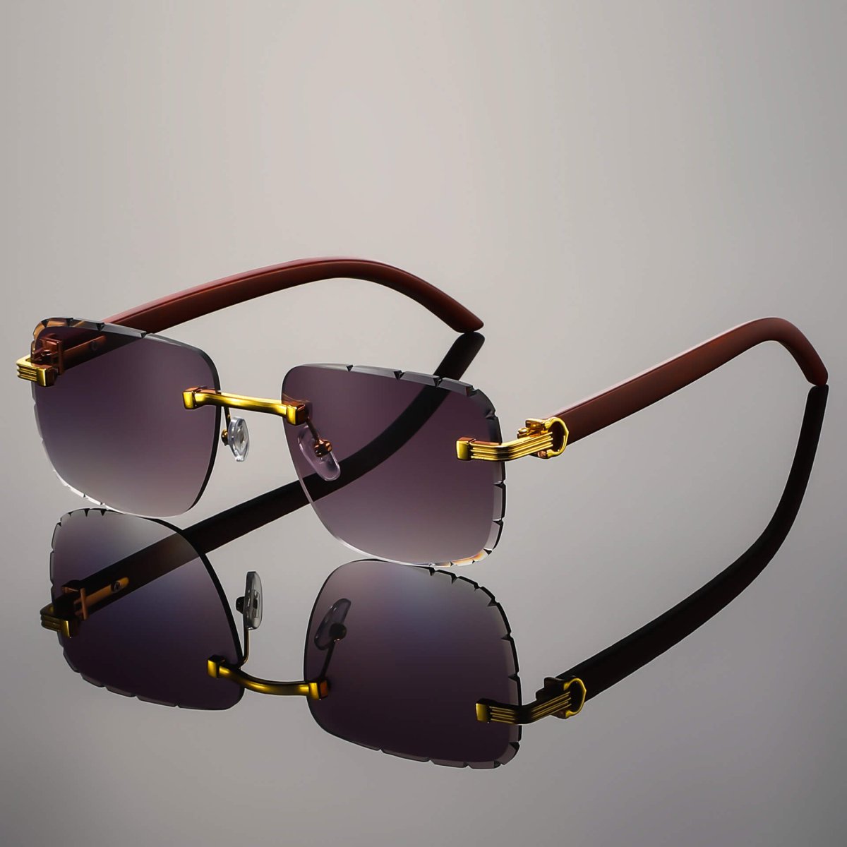 Napoli Rimless Retro Shades - York Miller