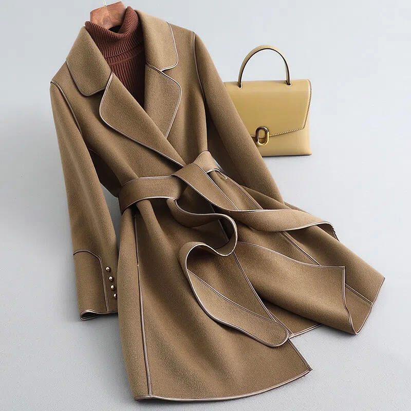 Aria Virgin Wool Trench Coat