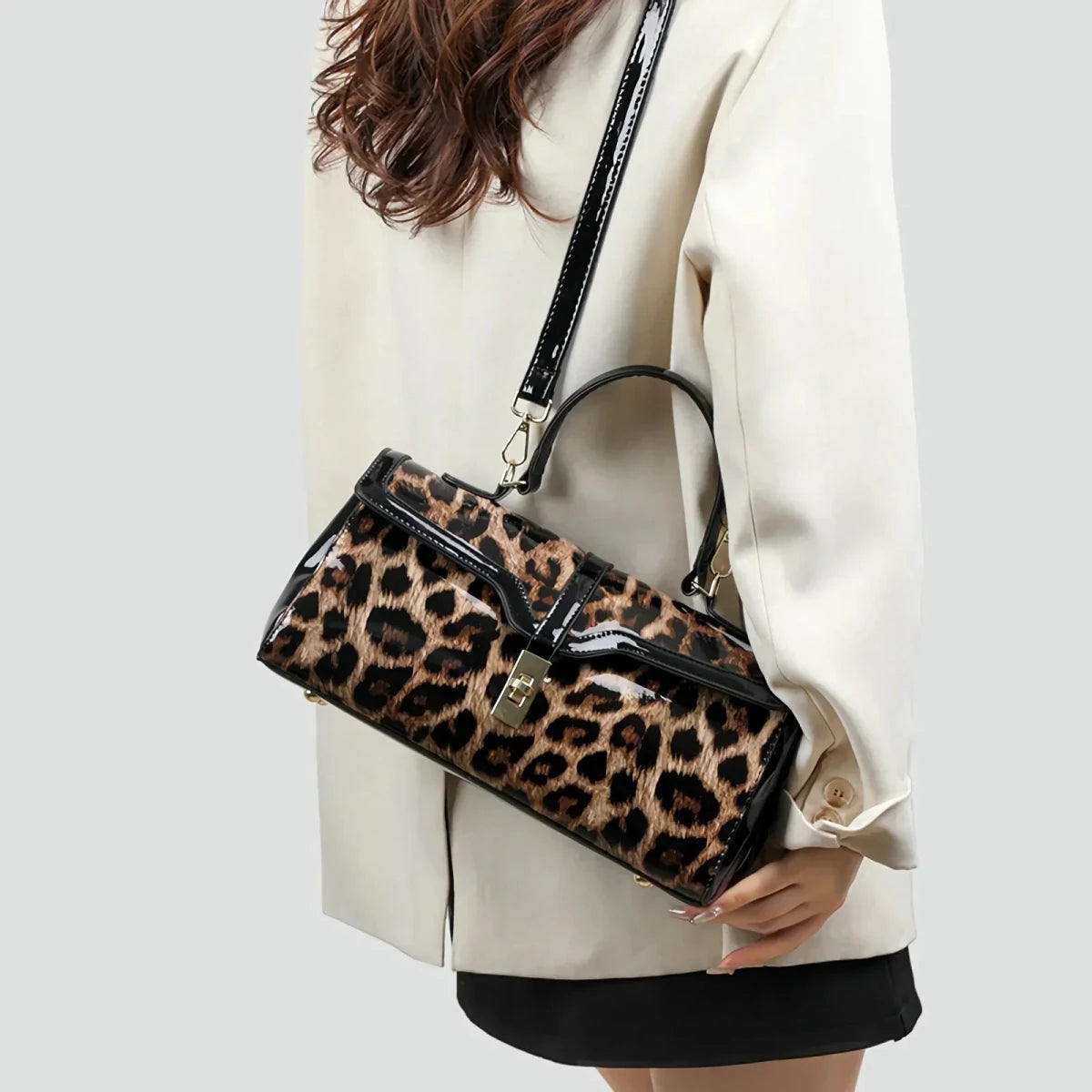 Leoparda Leather Bag - York Miller