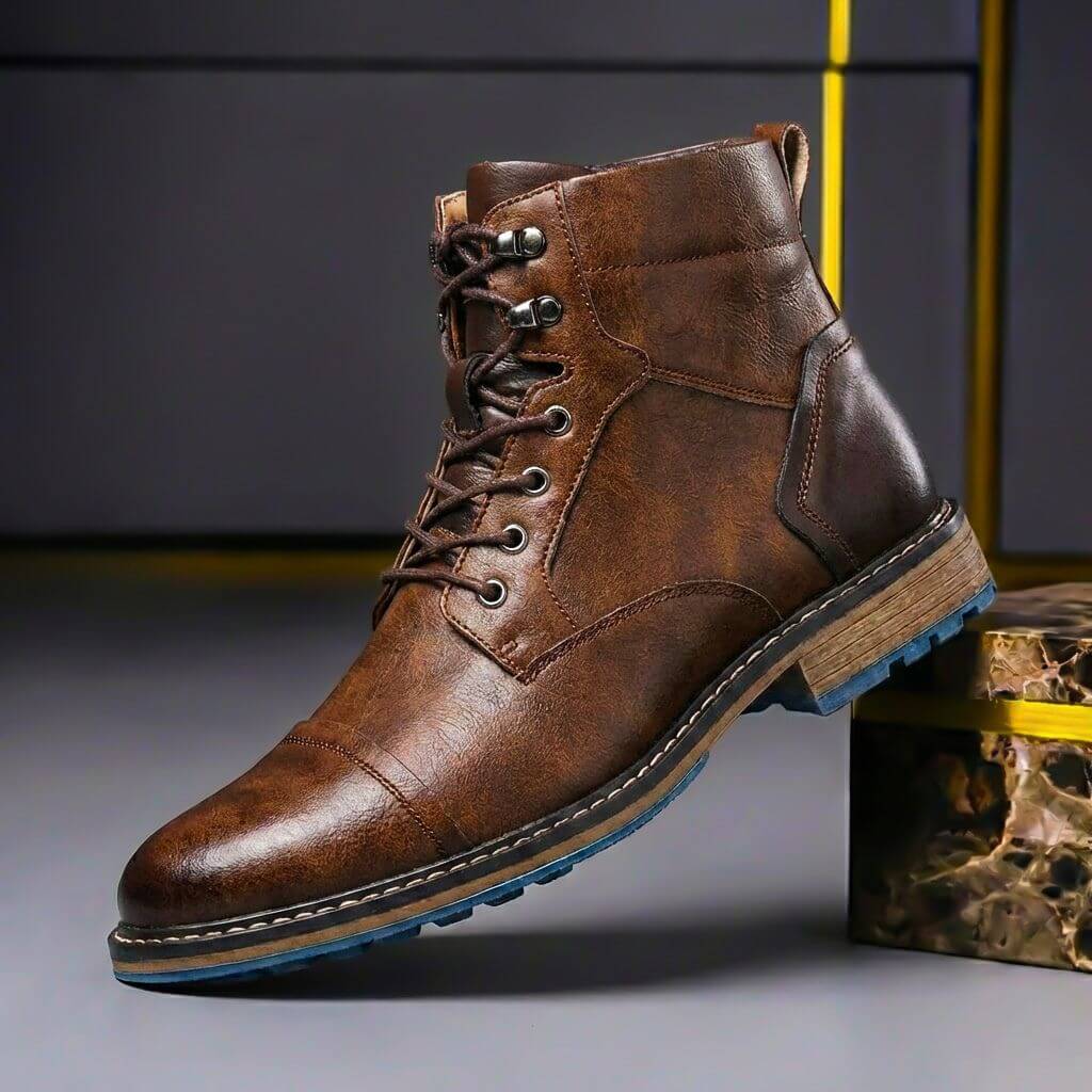 Jake Two-Tone Leather Boots