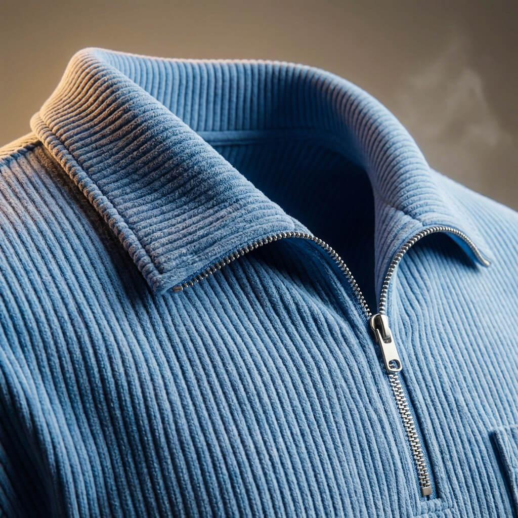 Adam Corduroy Long Sleeve Polo