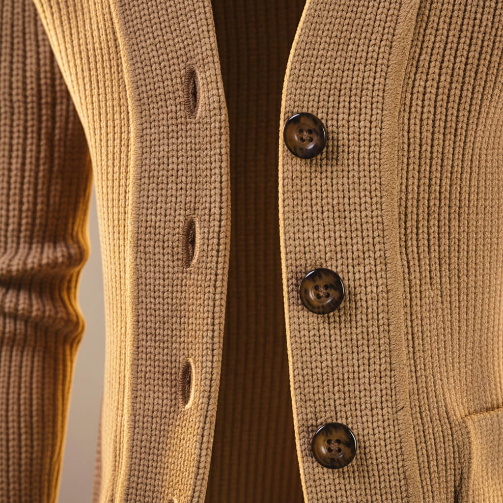 Andrew Virgin Wool Knit Cardigan