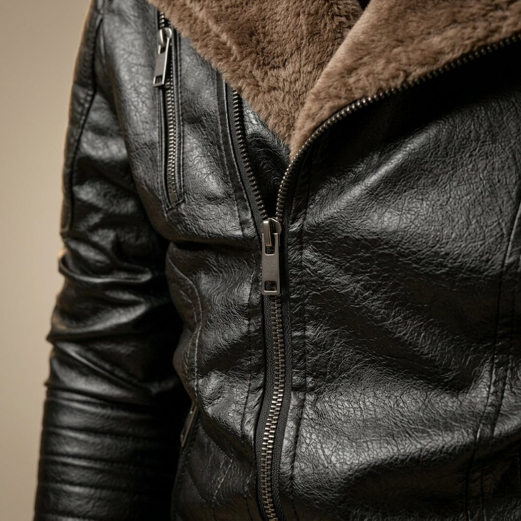 Niccolo Fur Leather Jacket - York Miller