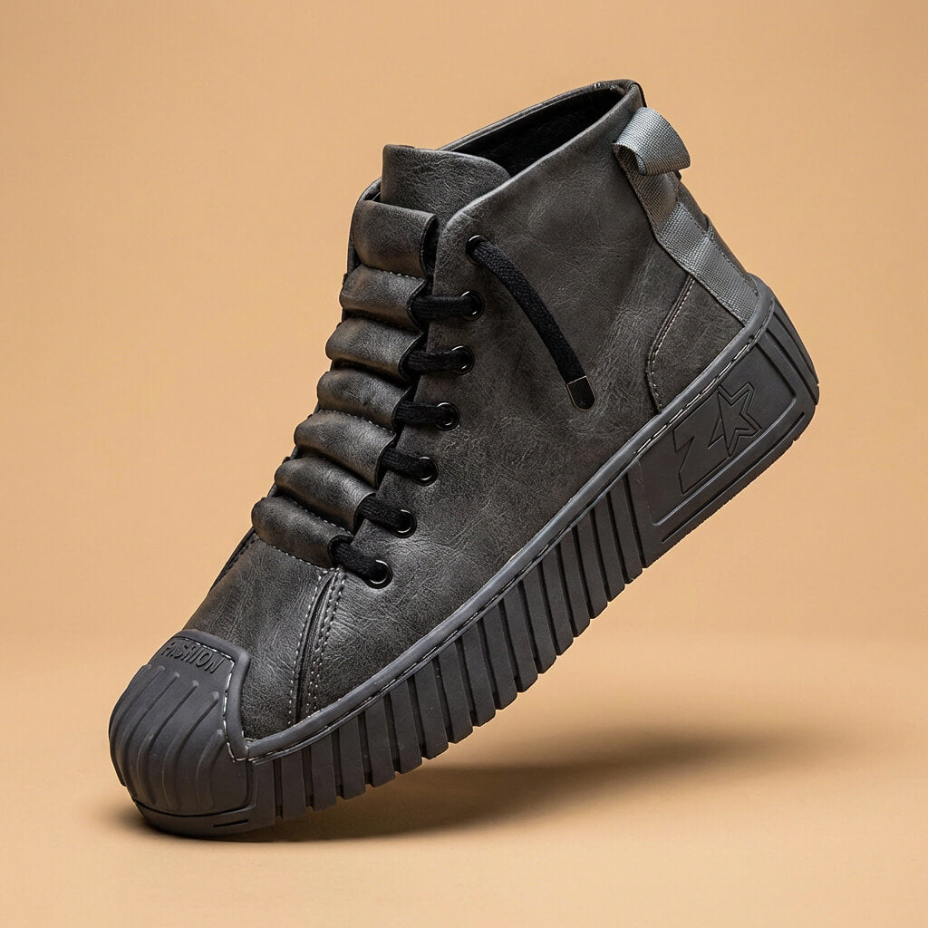 Lawrence High-Top Leather Sneakers
