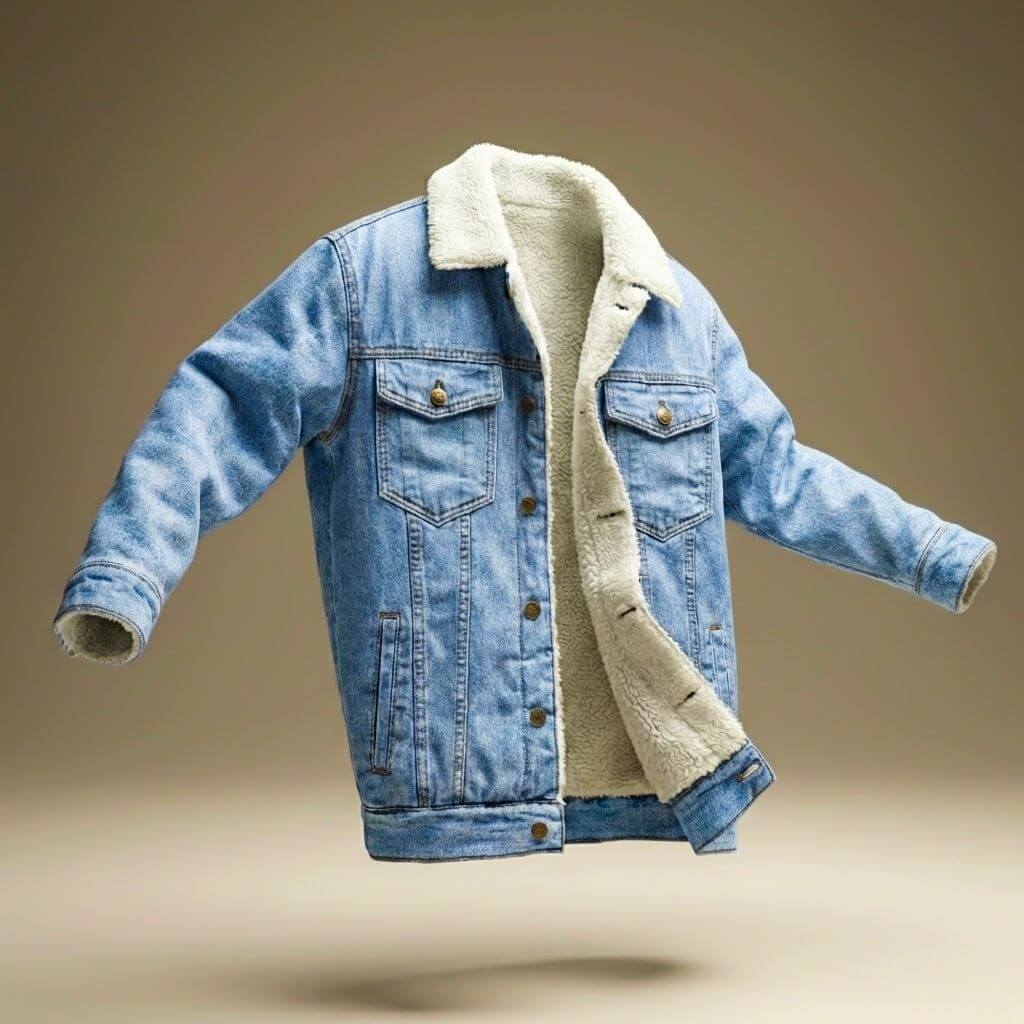 Jason Denim Shearling Jacket